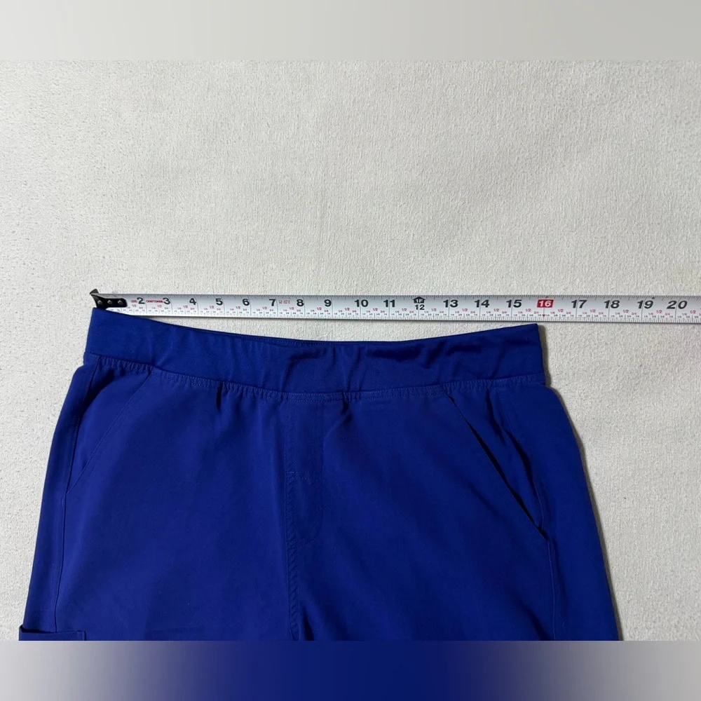 FIGS Axim Mens Large Cargo‎ Scrub Pants Technical Collection Royal Blue